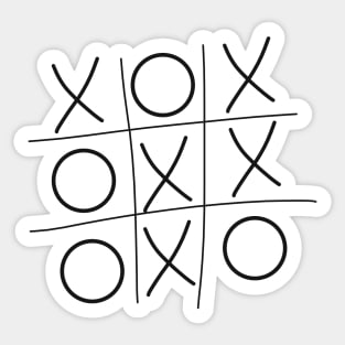 tick-tack-toe Sticker